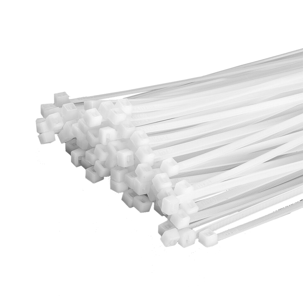100 Stück Kabelbinder 300mmx3,6mm Allzweck-Kabelbinder für Sichtblende in weiß