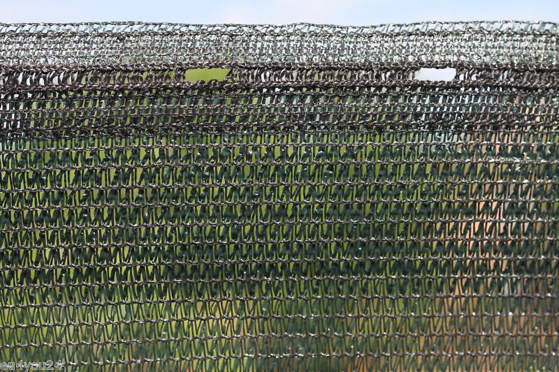 Meterware Sonnenschutz Sichtschutz HaGa® 40/% 1,5m Höhe Schattiernetz Pflanzen